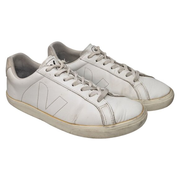 Veja Esplar Sneakers Womens White Leather Lace Up Shoes Size 9 - Picture 7 of 12